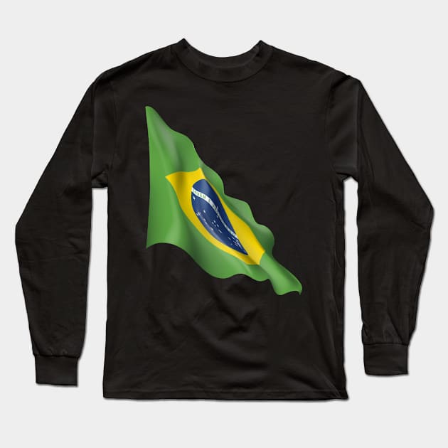 Brazil Art Long Sleeve T-Shirt by Polahcrea